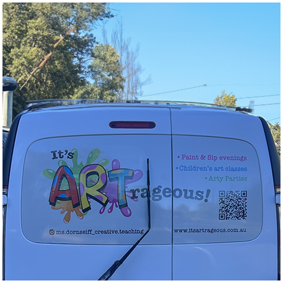 Clear Focus AutoLam overlaminate protecting rear-window vehicle graphics