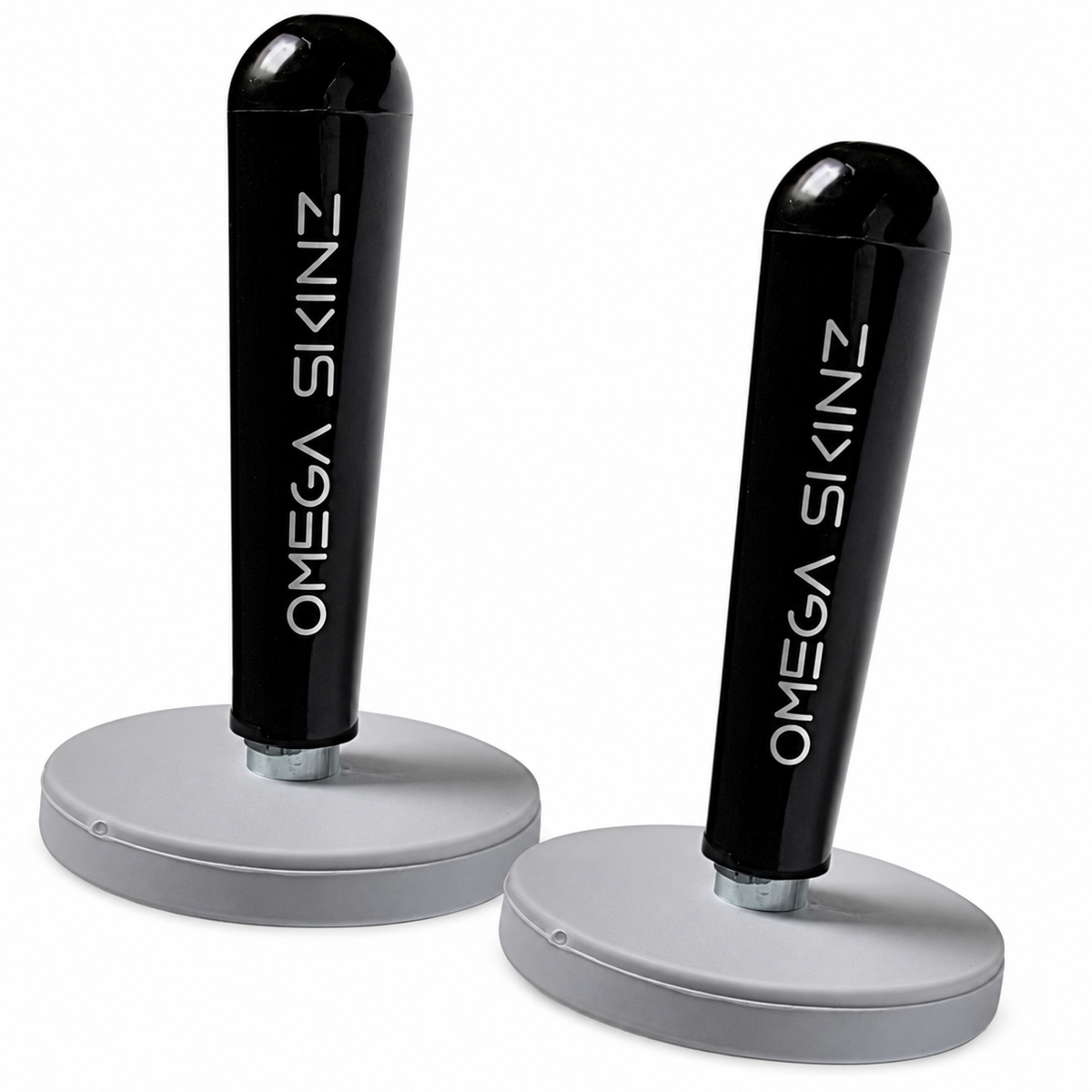 Omega Skinz wrapping magnets on a white background