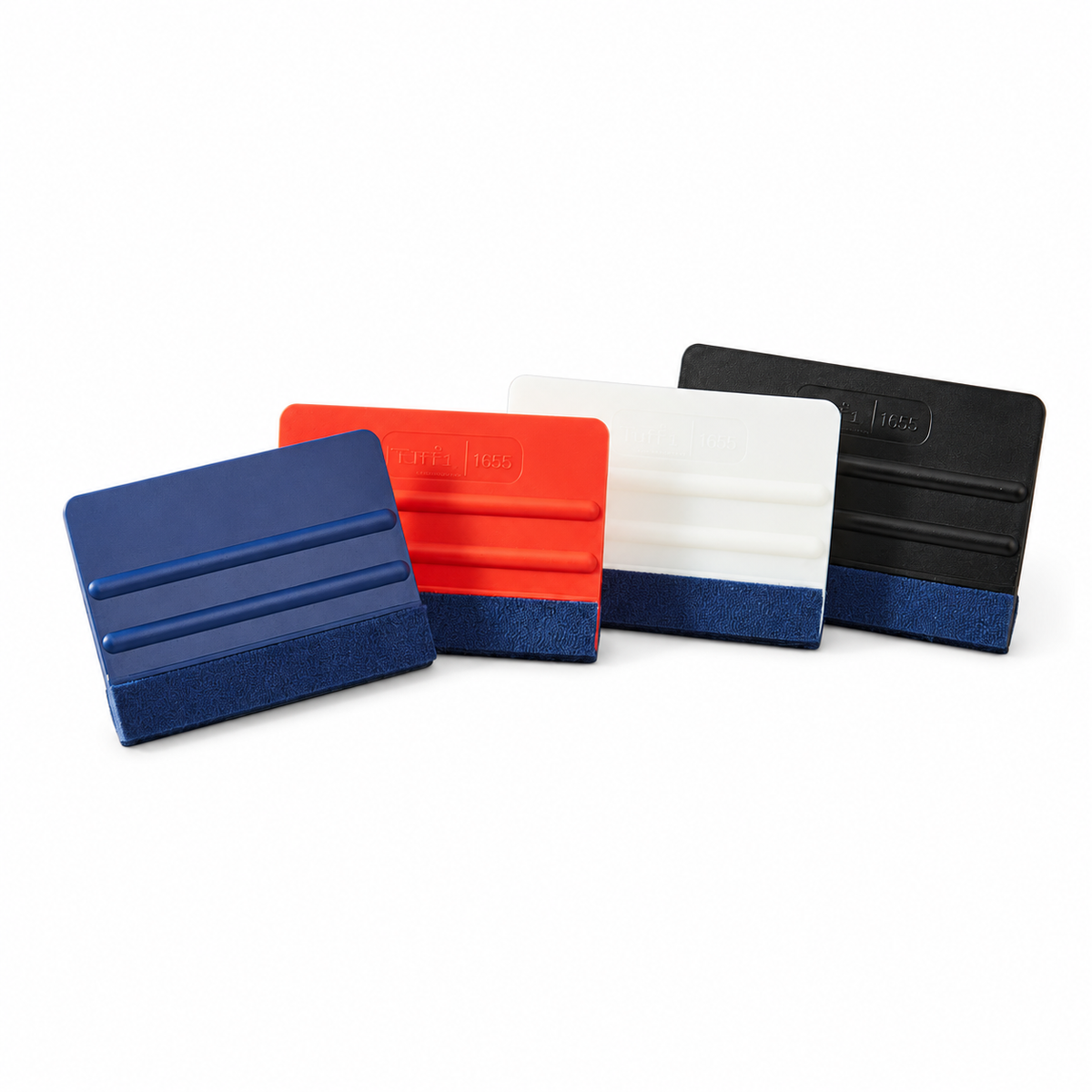 Squeegees on a white background